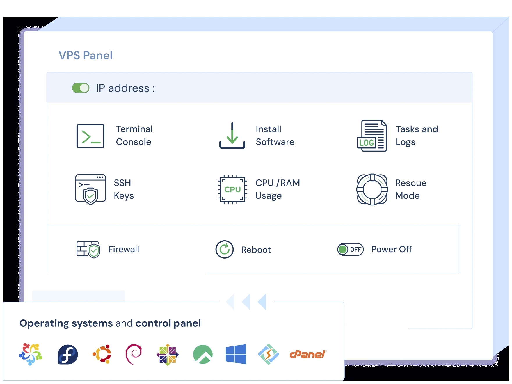 Server Control Panel Interface